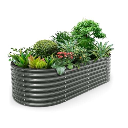 Anleolife 8 x 4 ft Metal Raised Garden Bed
