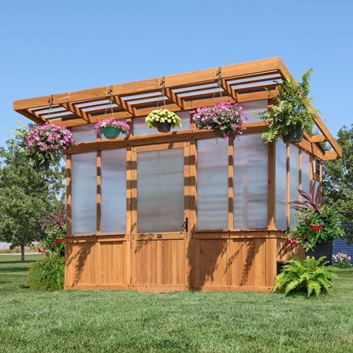 Backyard Discovery Poppy Cedar Greenhouse 11 x 7